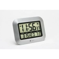 The Chicago Lighthouse 10" x 7" Digital Atomic Movement Wall Clock Silver Frame - By Chicago Lighthouse