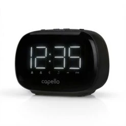 Capello AM/FM Radio Alarm Clock - Black (CR21)