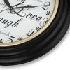 12" Inspirational Live, Love, Laugh Wall Clock Black Frame and White Dial - Westclox -Glas24 Shop unnamed file 400
