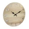 14" Round Wood Wall Clock with Cutout Numbers Tan - Stonebriar Collection -Glas24 Shop unnamed file 417