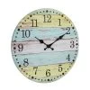 14" Round Vintage Farmhouse Wall Clock Light Blue/Yellow - Stonebriar Collection -Glas24 Shop unnamed file 421