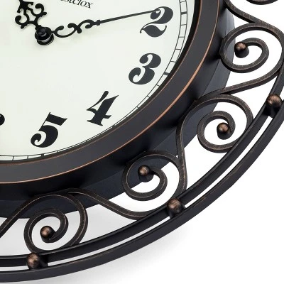 unnamed-file-440.jpg 12" Wrought Iron Style Round Wall Clock Black/Bronze-Westclox -Glas24 Shop unnamed file 440