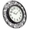 12" Wrought Iron Style Round Wall Clock Black/Bronze-Westclox 5 12" Wrought Iron Style Round Wall Clock Black/Bronze-Westclox -Glas24 Shop unnamed file 442