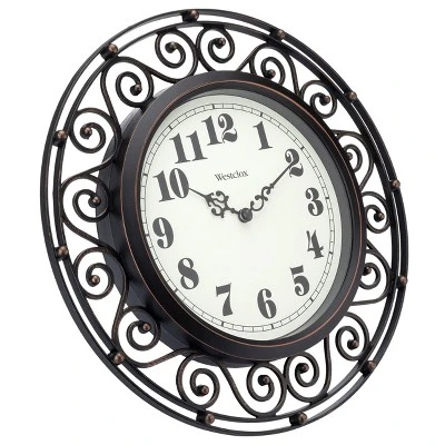 unnamed-file-442.jpg 12" Wrought Iron Style Round Wall Clock Black/Bronze-Westclox -Glas24 Shop unnamed file 442