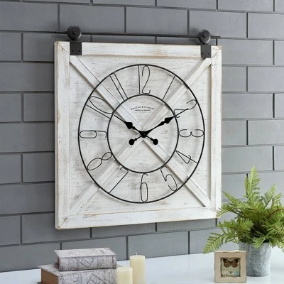 unnamed-file-448.jpg Field Haven Farmhouse Barn Door Clock - FirsTime Galvanized Metal -Glas24 Shop unnamed file 448