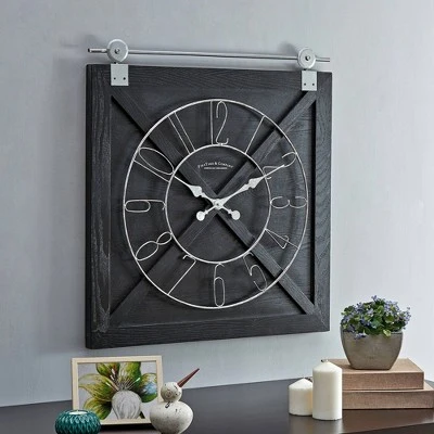 unnamed-file-456.jpg Field Haven Farmhouse Barn Door Clock - FirsTime Galvanized Metal -Glas24 Shop unnamed file 456