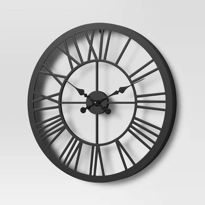 unnamed-file-460.jpg 23" Metal Wall Clock Black - Threshold™ -Glas24 Shop unnamed file 460