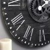 Shiplap Gears Farmhouse Wall Clock Black - FirsTime -Glas24 Shop unnamed file 506