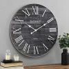 Emmett Farmhouse Shiplap Wall Clock - FirsTime Black -Glas24 Shop unnamed file 576