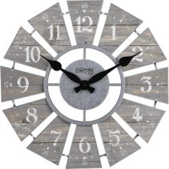 Numeral Farmhouse Windmill Clock Gray - FirsTime