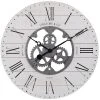 24" Shiplap Gears Wall Clock Whitewashed Wood - FirsTime -Glas24 Shop unnamed file 637