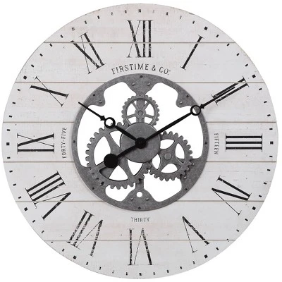 unnamed-file-637.jpg 24" Shiplap Gears Wall Clock Whitewashed Wood - FirsTime -Glas24 Shop unnamed file 637