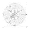 24" Shiplap Gears Wall Clock Whitewashed Wood - FirsTime 4 24" Shiplap Gears Wall Clock Whitewashed Wood - FirsTime -Glas24 Shop unnamed file 639
