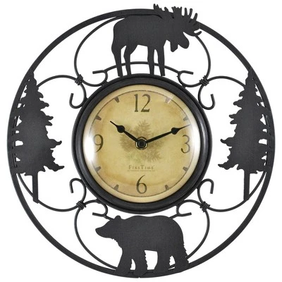 unnamed-file-647.jpg 11" Wildlife Wire Wall Clock Brown - FirsTime & Co. -Glas24 Shop unnamed file 647