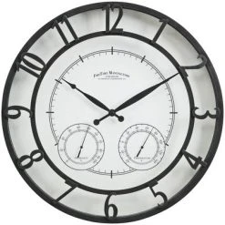 Laguna Farmhouse Outdoor Wall Clock - FirsTime Bronze