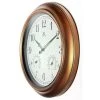 18" Craftsman Round Wall Clock/Thermometer Bronze - Infinity Instruments -Glas24 Shop unnamed file 697