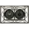 Infinity Instruments 20108BK-TC The Bookend Decorative Outdoor Hanging Wall Clock and Thermometer Combo with Hanging Bracket and Silent Movement -Glas24 Shop unnamed file 723