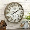 Sherwood Shiplap Farmhouse Outdoor Wall Clock - FirsTime Brown -Glas24 Shop unnamed file 730