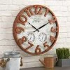 Sherwood Shiplap Farmhouse Outdoor Wall Clock - FirsTime Brown -Glas24 Shop unnamed file 731