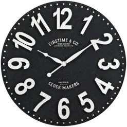 27" Sullivan Farmhouse Wall Clock Black - FirsTime & Co.