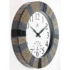 13" Faux Slate Stone Mosaic Indoor/Outdoor Wall Clock - Infinity Instruments -Glas24 Shop unnamed file 796