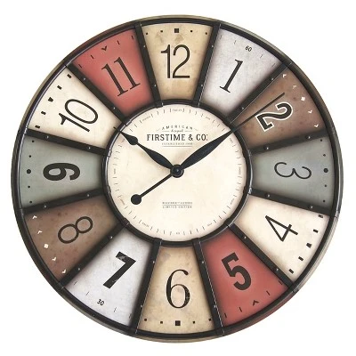 unnamed-file-806.jpg 27" Color Motif Farmhouse Wall Clock Red/Yellow - FirsTime & Co. -Glas24 Shop unnamed file 806