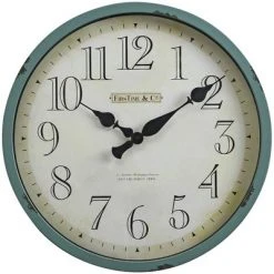 24" Bellamy Wall Clock Aged Teal - FirsTime & Co.