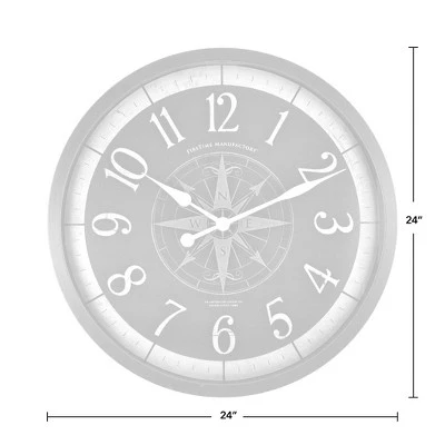 unnamed-file-889.jpg 24" Compass Rose Wall Clock Oil Rubbed Bronze - FirsTime & Co. -Glas24 Shop unnamed file 889