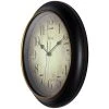 12" Precedent Wall Clock Black/Rose Gold - Infinity Instruments -Glas24 Shop unnamed file 964